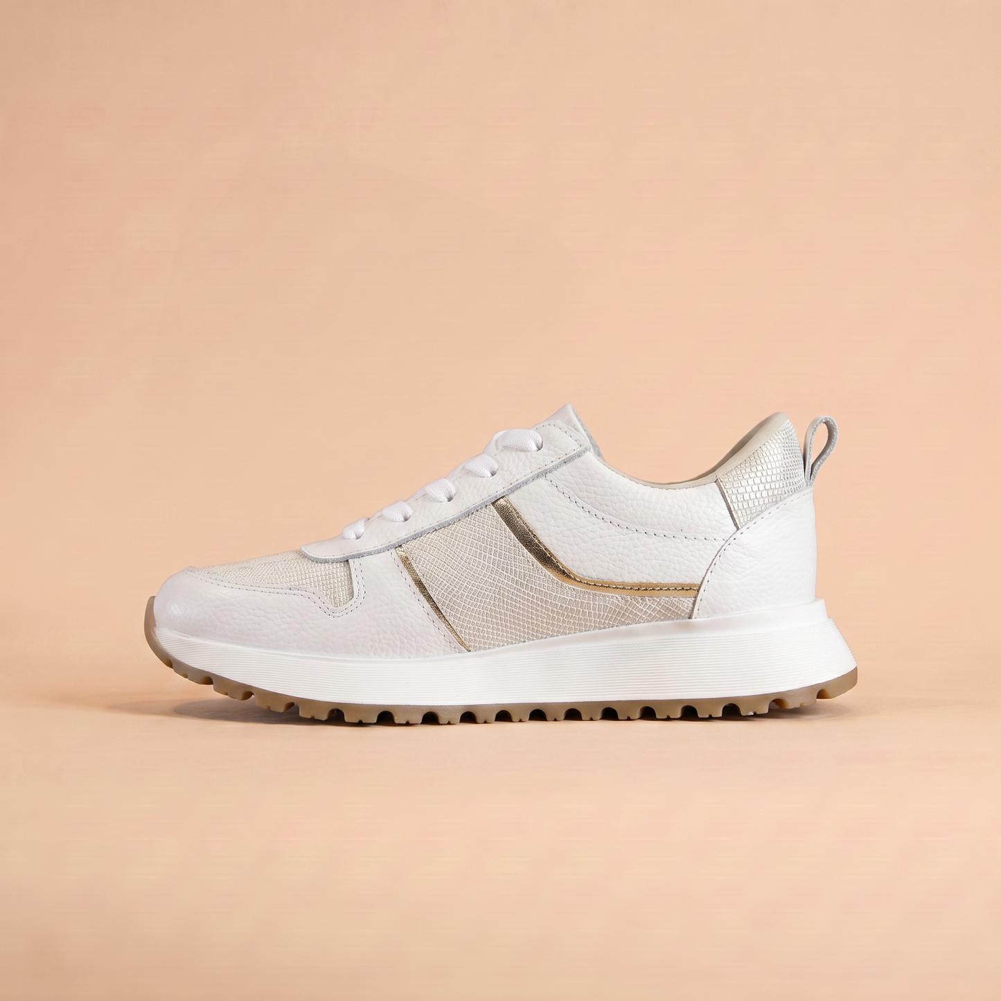 Tenis Cuero Talco · D3847