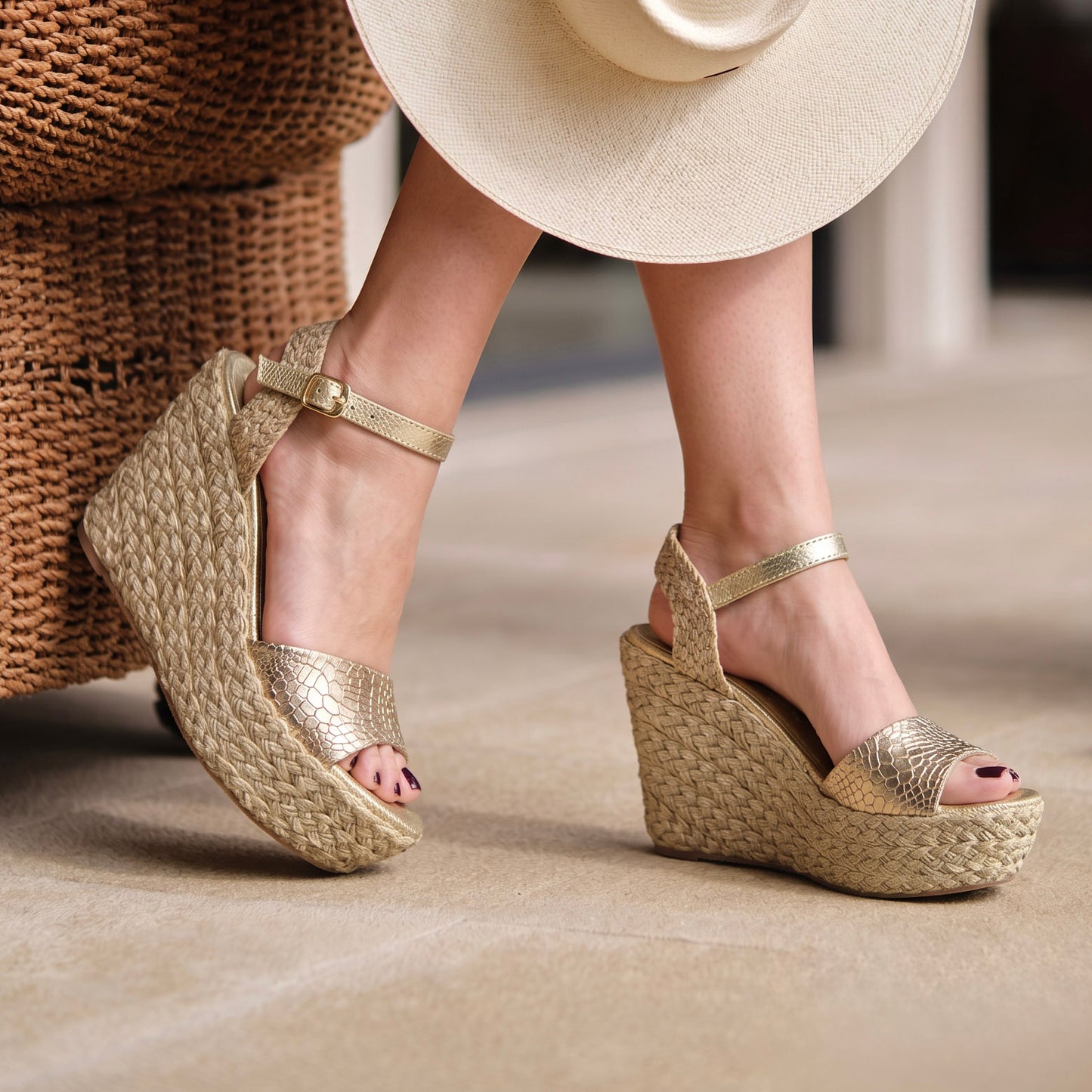 Aura Yute Plataforma Beige