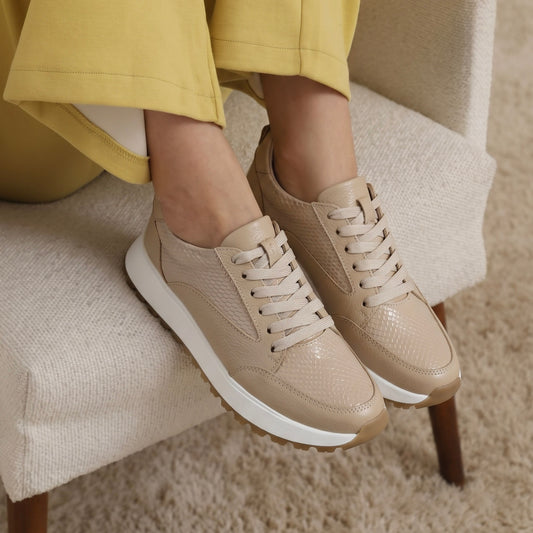 Tenis Cuero Capuchino · D2126