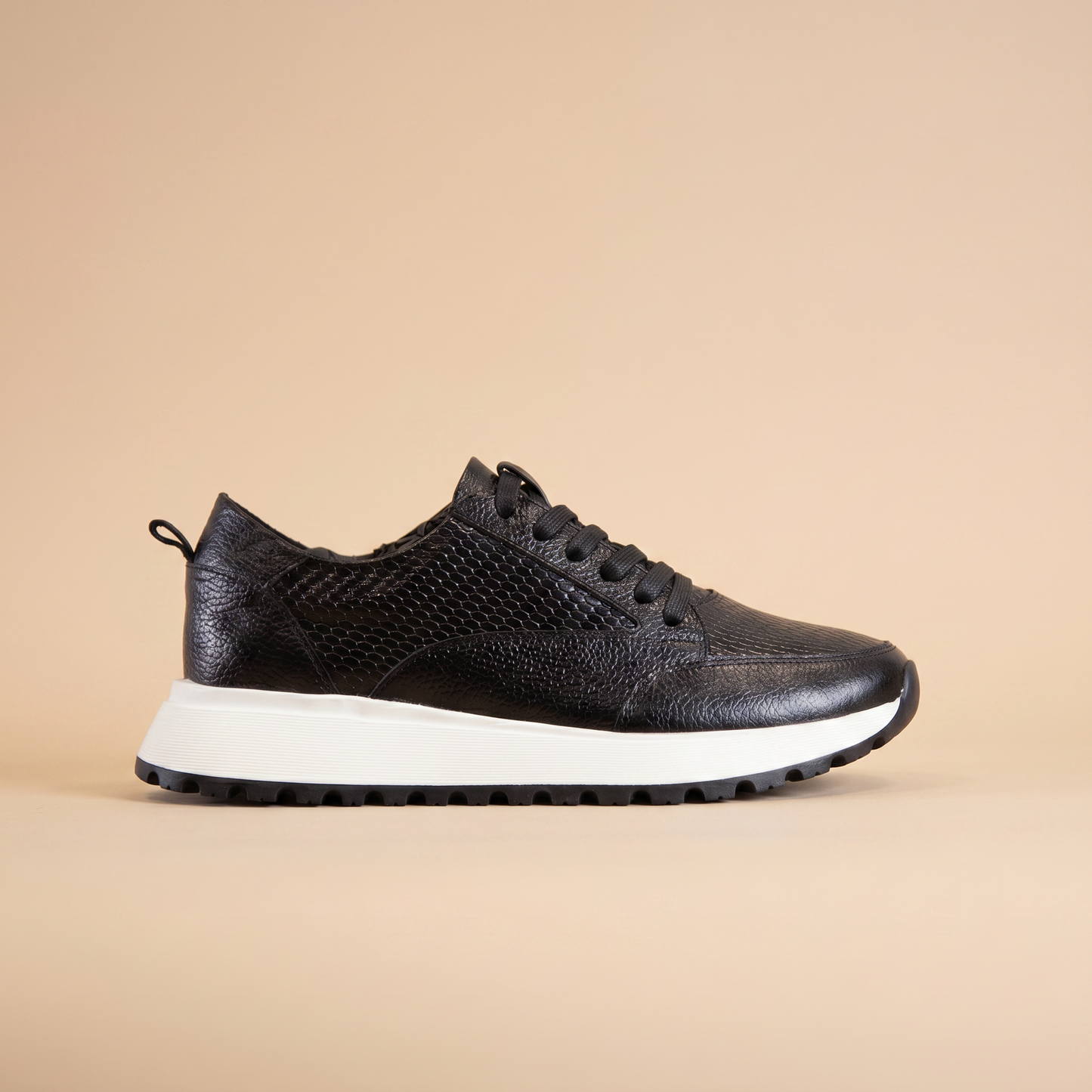 Tenis Cuero Negro · D2126